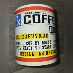 RX Prescription For Coffee Mug, New In Package, Great Gift For A Coffee Lover